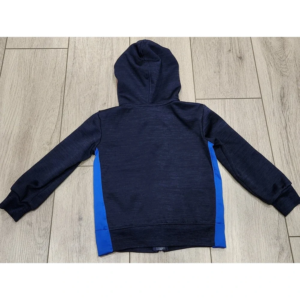 Nike Dri-Fit Full Zip Dark & Light Blue Hoodie Jacket Kids Toddler‎ Size 3T